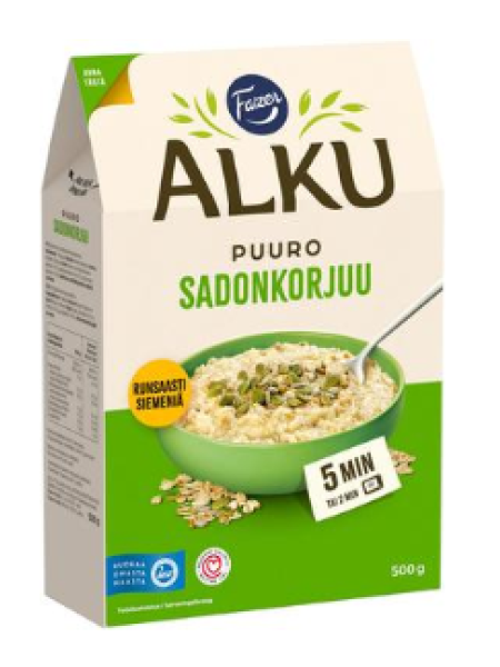 Смесь хлопьев FAZER Alku Sadonkorjuu Puuro 500г 3 злака
