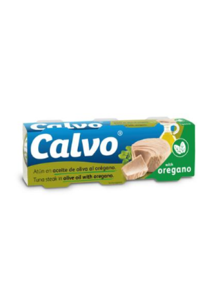 Тунец в оливковом масле с орегано Calvo oliiviöljy & oregano tonnikala 3х80/52г
