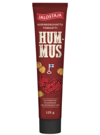 Хумус из вяленых томатов Jalostaja Aurinkokuivattu tomaattihummus 125г в тубе