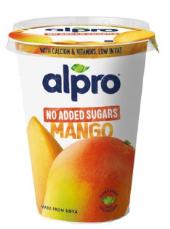 Cоевый продукт Alpro More fruit, no added sugars Mango 400г манго без добавления сахара