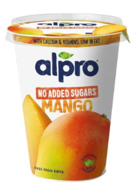 Cоевый продукт Alpro More fruit, no added sugars Mango 400г манго без добавления сахара