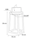Фонарь на солнечных батареях Airam Oasis перезаряжаемый через USB