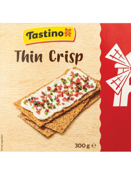 Цельнозерновые ржаные хлебцы Tastino Täistera rukkinäkileib 300г 