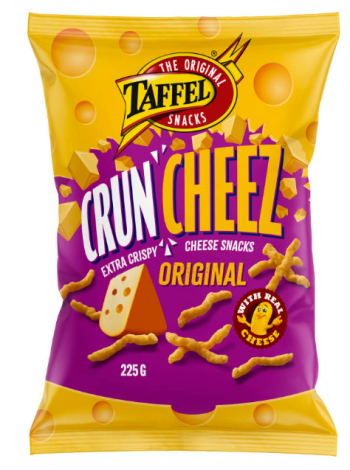 Снеки кукурузные Taffel CrunCheez original 225г