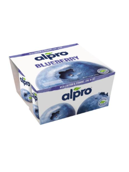 Соевый йогурт Alpro 4x125г черничный