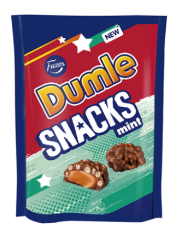Шоколадные конфеты с мятой и крекерами DUMLE Snacks Mint 100г