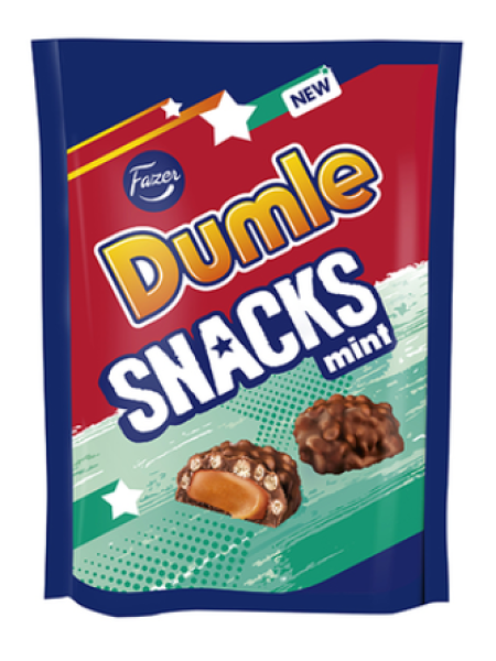 Шоколадные конфеты с мятой и крекерами DUMLE Snacks Mint 100г