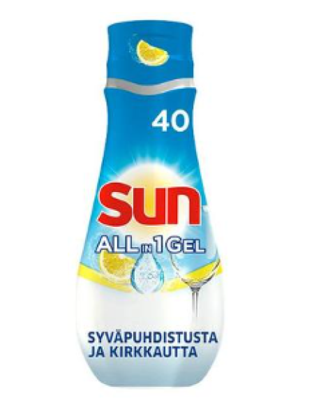 Гель для посудомоечной машины Sun All-in-1 Lemon 700мл