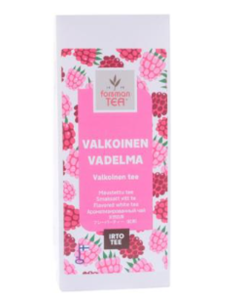 Белый чай со вкусом белой малины Forsman tea Valkoinen Vadelma 30 г