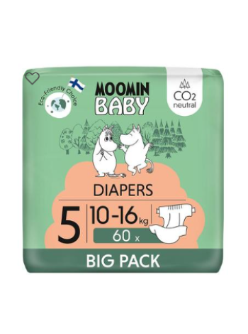 Памперсы Muumi Baby Diapers №5 66 шт 10-16 кг
