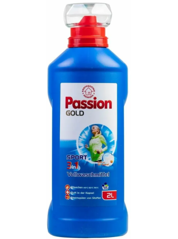 Гель для стирки спортивной одежды PASSION GOLD SPORT 2л