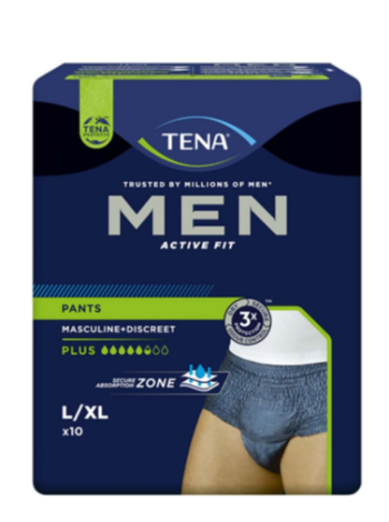 Трусики при недержании мочи для мужчин Tena Plus 772640 10шт