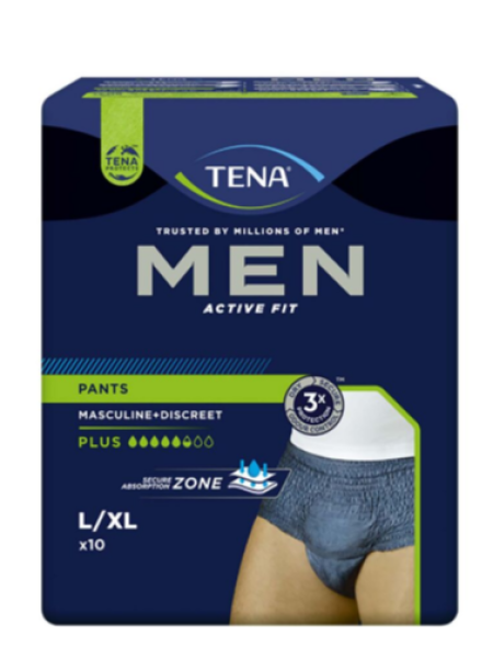 Трусики при недержании мочи для мужчин Tena Plus 772640 10шт