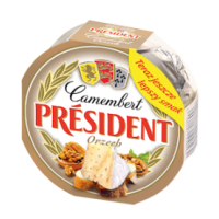Сыр камамбер с орехами PRESIDENT Camembert juust pähklitega 120г