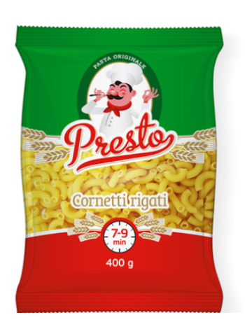 Паста "Корнетти" PRESTO 400г