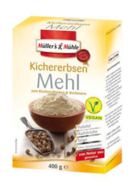 Мука из нута MÜLLER`S MÜHLE Kikerhernejahu 400 г без лактозы и глютена