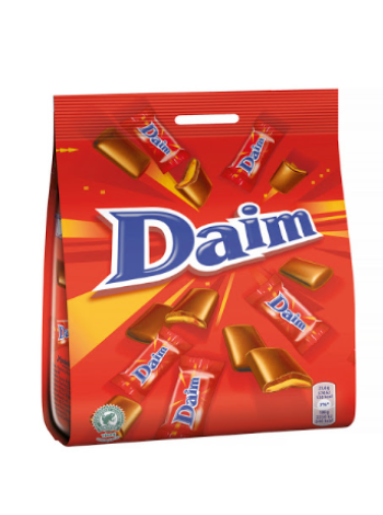 Батончики молочного шоколада Daim Bag 200г в пакете