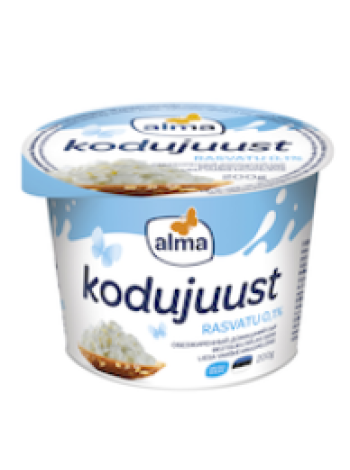 Творог обезжиренный ALMA Rasvatu kodujuust 0,1% 200 г