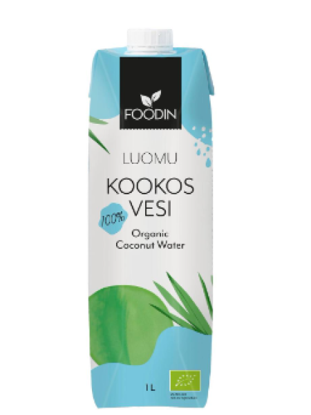 Органическая кокосовая вода Foodin luomu kookosvesi 1000мл