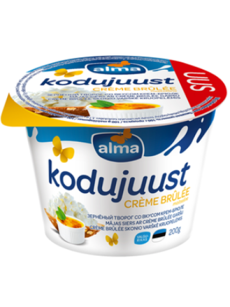 Домашний творог Alma со вкусом крем-брюле 200г 