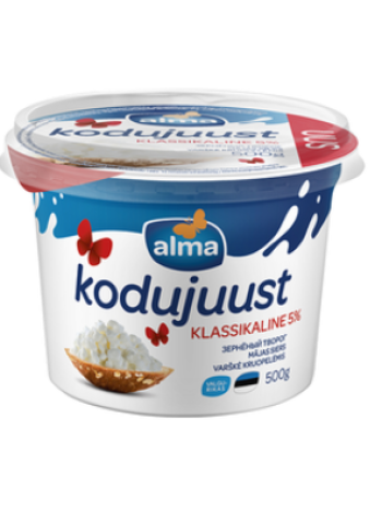 Творог зерненый ALMA Kodujuust 5% 500г
