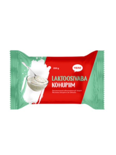 Безлактозный обезжиренный творог Tere 200г