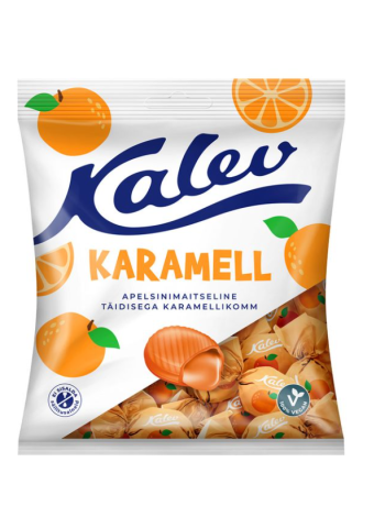 Карамель с начинкой из апельсина Kalev Caramel 120г