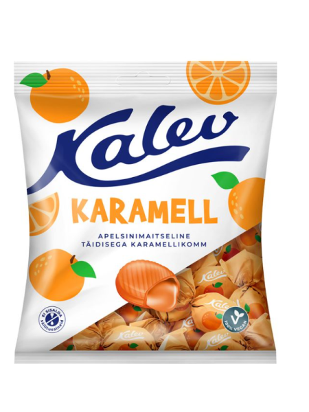 Карамель с начинкой из апельсина Kalev Caramel 120г 