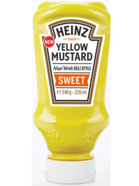 Горчица сладкая с медом Heinz 220 мл