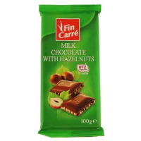 Молочный плиточный шоколад Fin Carre Milk Chocolate 100г