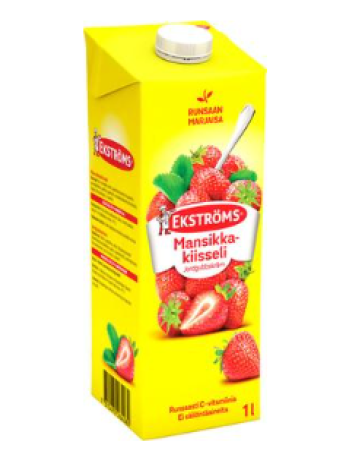 Кисель желе Ekströms Extra Prima mansikkakiisseli 1л клубника