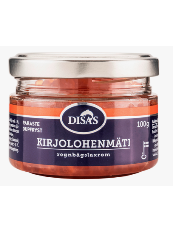 Икра из радужного лосося Disas Kirjolohenmäti 100г глубокой заморозки