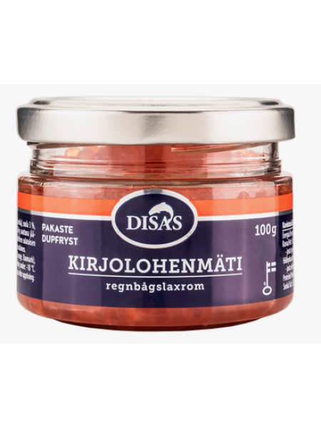 Икра из радужного лосося Disas Kirjolohenmäti 100г глубокой заморозки