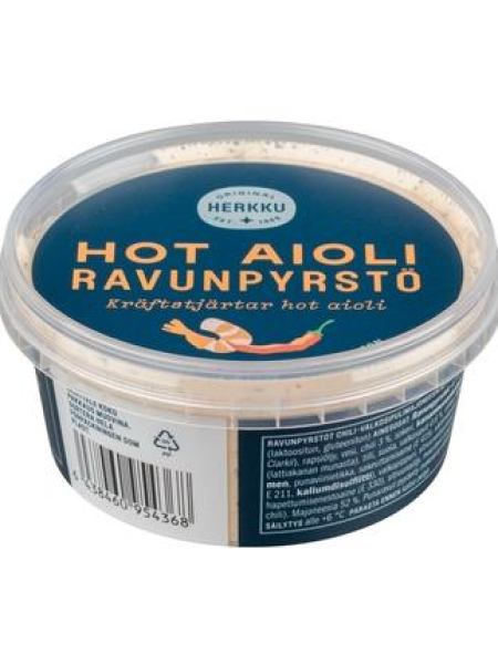 Крабовые хвосты в чили-чесночном майонезном соусе Herkku ravunpyrstö Hot Aioli 140г