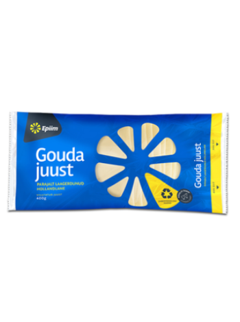 Сыр Гауда в нарезке E-PIIM Gouda juust viilutatud 400г без лактозы