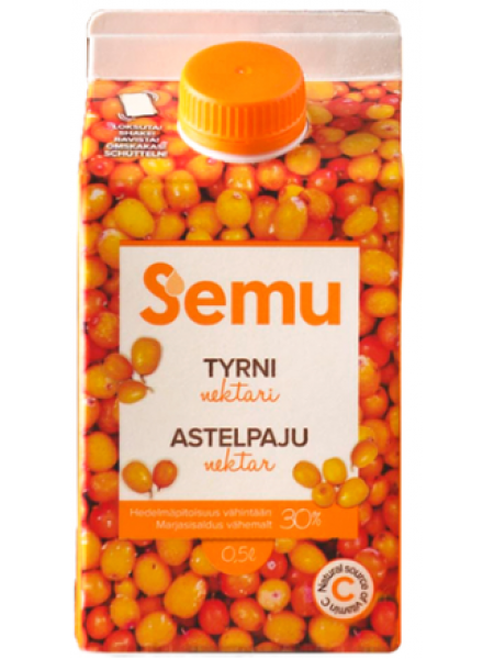 Нектар облепихи Semu astelpajunektar 500мл