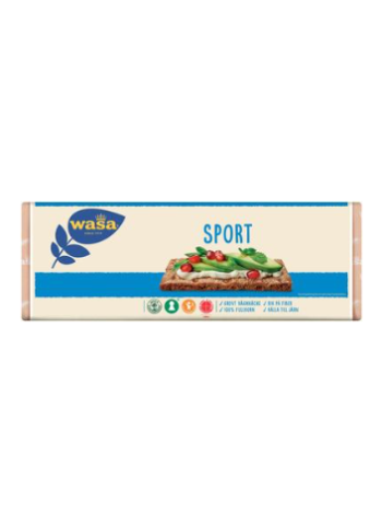 Хлебцы из цельнозерновой муки Wasa Sport näkkileipä 550г