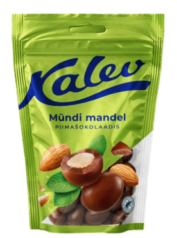 Миндаль в молочным шоколаде с мятой KALEV 140г