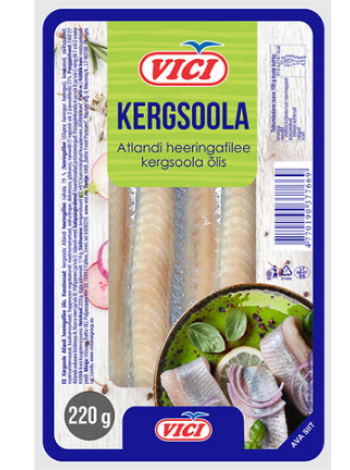 Филе сельди без кожи слабосоленое VICI Heeringafilee kergsoola 220 г  