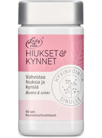 Витаминно-минеральный препарат для волос и ногтей Ladyvita Hiukset & Kynnet 90 таб 