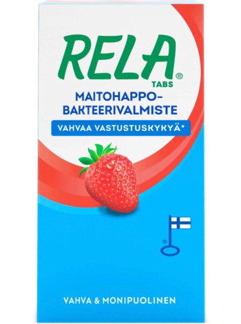 Жевательные молочнокислые бактерии RELA TABS MANSIKKA 90шт