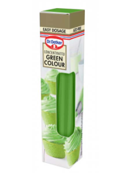 Гелевая краска пищевая Dr. Oetker Green 15г зеленая