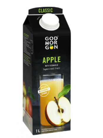 Сок яблочный God Morgon Classic 100% 1 л