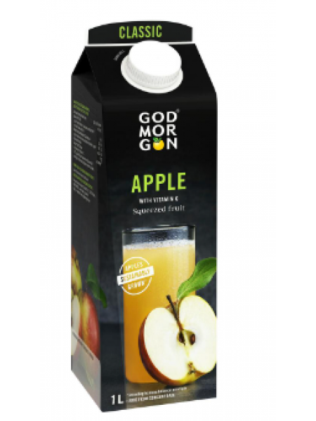 Сок яблочный God Morgon Classic 100% 1 л