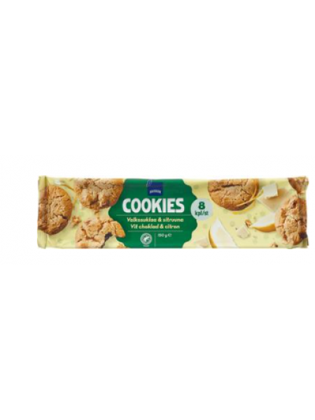 Печенье с лимоном белым шоколадом Rainbow Valkosuklaa & sitruuna Cookies 150г