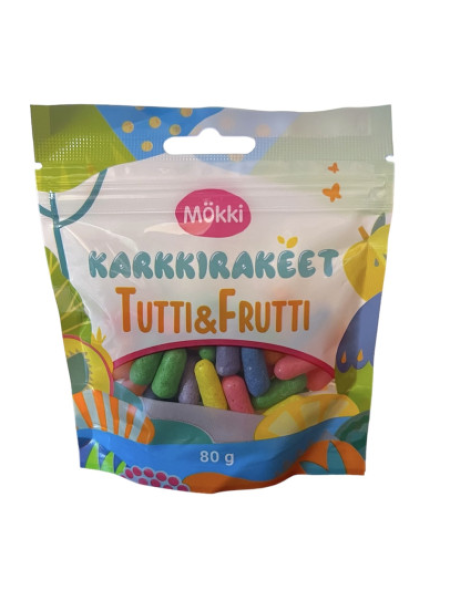 Жевательные конфеты Mokki Tutti&Frutti 80 г