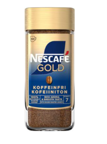 Растворимый кофе Nescafé Gold Kofeiiniton 100г без кофеина