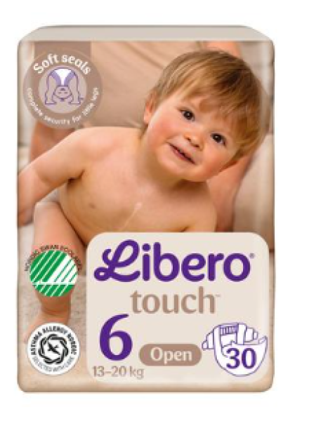 Подгузники LIBERO Touch tape размер 6 30 шт 13-20 кг