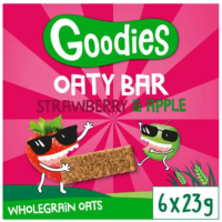Цельнозерновые овсяные батончики со вкусом клубники и яблока Goodies Oaty Bars Strawberry & Apple 6x23 г 