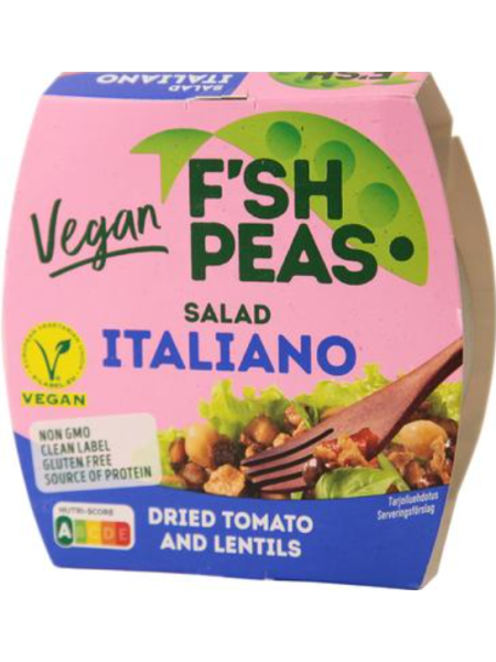 Салат из гороха и белка по-итальянски F`SH PEAS Vegan ITALIANO salad 175г